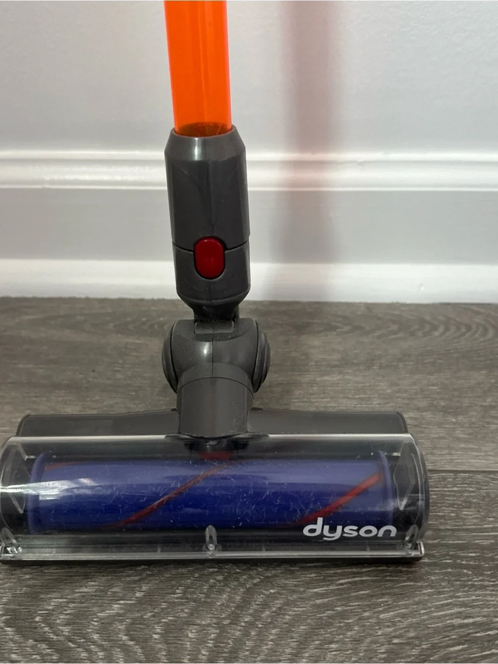 Dyson Kids Stick Vacuum Toy in Gray, Blue and Orange